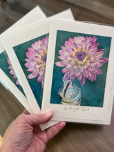 Load image into Gallery viewer, Dahlia Greeting Card, "A Bright Spot"