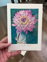 Load image into Gallery viewer, Dahlia Greeting Card, "A Bright Spot"