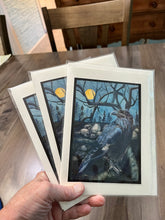 Load image into Gallery viewer, Raven Greeting Card "Night Watch"
