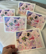 Load image into Gallery viewer, Bumble Bee Greeting Card, "And the Bees..."