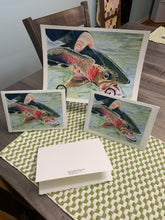 Load image into Gallery viewer, Rainbow Trout, "Fresh Trout", Greeting Card