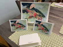 Load image into Gallery viewer, Rainbow Trout, "Fresh Trout", Greeting Card
