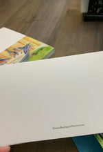 Load image into Gallery viewer, Bluebirds Birdbath Greeting Card, "Gathering of Friends"