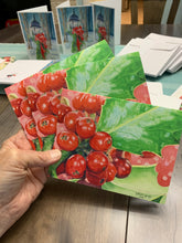 Load image into Gallery viewer, Holly Notecards, pack of 3