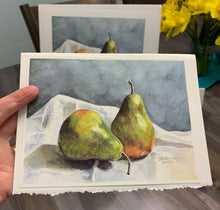 Load image into Gallery viewer, Pear Greeting Card, "The Moody Pair"