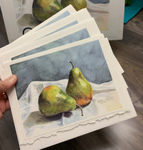 Load image into Gallery viewer, Pear Greeting Card, "The Moody Pair"