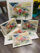 Load image into Gallery viewer, Rainbow Trout, "Swimming Rainbow", Greeting Card
