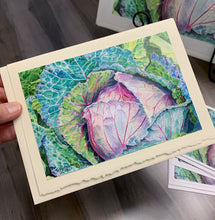 Load image into Gallery viewer, Cabbage Greeting Card, "Humble Glory"