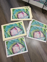 Load image into Gallery viewer, Cabbage Greeting Card, "Humble Glory"