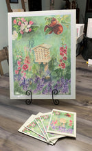 Load image into Gallery viewer, Bee House Floral Print, "A Bee's Dream"