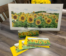 Load image into Gallery viewer, Sunflower Print, "Hopeful Faces"