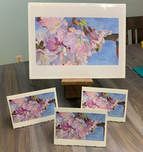 Load image into Gallery viewer, Cherry Blossom Honeybee Print, "Spring Will Come!"