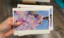 Load image into Gallery viewer, Cherry Blossom and Bee Greeting Card - "Spring Will Come!"