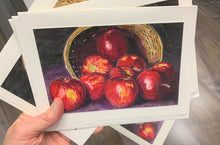 Load image into Gallery viewer, Apples Greeting Card, "Spilled Apples"