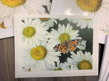 Load image into Gallery viewer, Daisies and Butterfly Greeting Card, "Radiance"