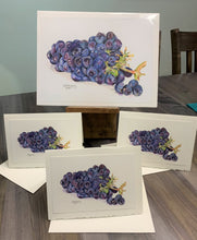 Load image into Gallery viewer, Grapes Greeting Card, "Crisp and Sweet"