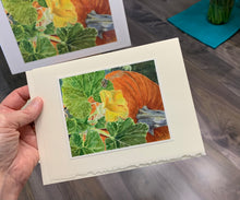 Load image into Gallery viewer, Pumpkin Greeting Card, "Pumpkin Peeking"