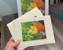 Load image into Gallery viewer, Pumpkin Greeting Card, "Pumpkin Peeking"
