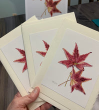 Load image into Gallery viewer, Maple Leaf Greeting Card, "Autumn Leaves"