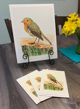 Load image into Gallery viewer, European Robin Print, "A Momentary Pause"