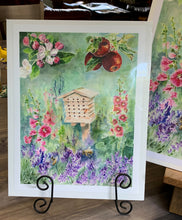 Load image into Gallery viewer, Bee House Floral Print, "A Bee's Dream"