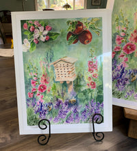 Load image into Gallery viewer, Bee House Floral Print, "A Bee's Dream"