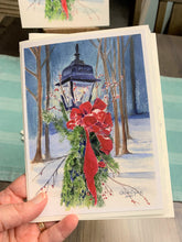 Load image into Gallery viewer, Christmas Lamp Post Greeting Card