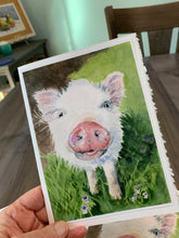 Load image into Gallery viewer, Piglet Greeting Card, "Loretta"