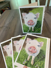 Load image into Gallery viewer, Piglet Greeting Card, "Loretta"