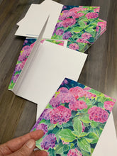 Load image into Gallery viewer, Hydrangea (Pink) Notecards, pack of 3 "Pink Bliss"