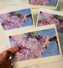 Load image into Gallery viewer, Cherry Blossom and Bee Greeting Card - "Spring Will Come!"