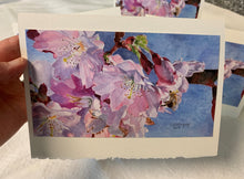 Load image into Gallery viewer, Cherry Blossom and Bee Greeting Card - "Spring Will Come!"