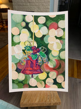 Load image into Gallery viewer, Christmas - Bell Ornament Original Painting - "Twinkle"