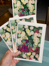 Load image into Gallery viewer, Christmas - Bell Ornament, Greeting Card, "Twinkle