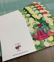 Load image into Gallery viewer, Christmas - Bell Ornament, Notecards, pack of 3 - "Twinkle"
