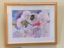 Load image into Gallery viewer, Bumble Bee Painting, "And the Bees..." Original