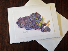 Load image into Gallery viewer, Grapes Greeting Card, "Crisp and Sweet"