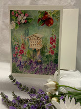 Load image into Gallery viewer, Bee House Floral Greeting Card, "A Bee's Dream"