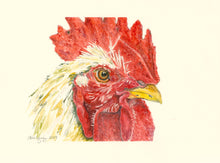 Load image into Gallery viewer, Rooster Print, "Seeing Red"