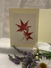 Load image into Gallery viewer, Maple Leaf Greeting Card, "Autumn Leaves"