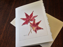 Load image into Gallery viewer, Maple Leaf Greeting Card, "Autumn Leaves"