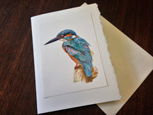 Load image into Gallery viewer, Kingfisher Greeting Card, "Hypervigilance"