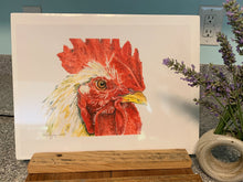 Load image into Gallery viewer, Rooster Print, "Seeing Red"