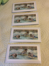 Load image into Gallery viewer, Baby Bluebirds Bathing Print, "Fledgling Birdbath"