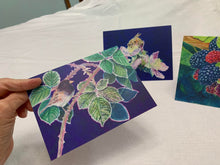 Load image into Gallery viewer, Faith, Hope, Love: Blackberry Theme Notecards, pack of 3