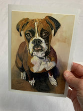 Load image into Gallery viewer, Pet Dog Greeting Card, Boxer, "Ruger"