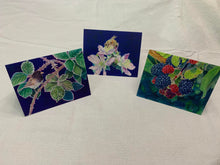 Load image into Gallery viewer, Faith, Hope, Love: Blackberry Theme Notecards, pack of 3