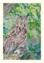 Load image into Gallery viewer, Great Horned Owl Print