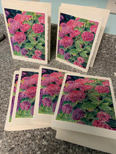 Load image into Gallery viewer, Hydrangea (Pink) Greeting Cards, "Pink Bliss"