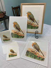 Load image into Gallery viewer, European Robin Print, "A Momentary Pause"